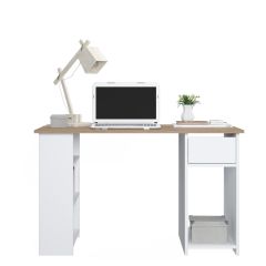 MARY Computer-Study Desk, Oak-White