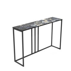 BELLISI Black Marble Effect Console Table