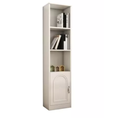 GRETA 1 Door Bookcase, White