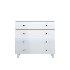 ZARA Chest of 4 Drawers, White