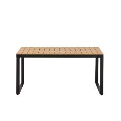 VIALA Outdoor Table, 90x180cm, Walnut-Black