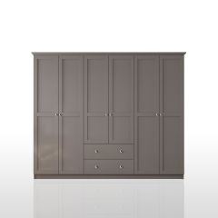 COLETTE 6 Door 2 Drawer Wardrobe, Anthracite