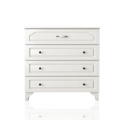 CLARA Chest of 4 Drawers, White