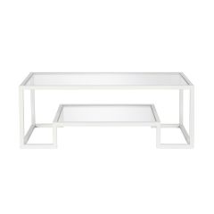 ALVA Glass Coffee Table, White