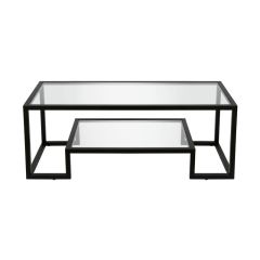 ALVA Glass Coffee Table, Black