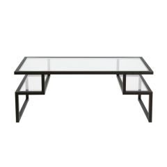 MAJA Glass Coffee Table, Black